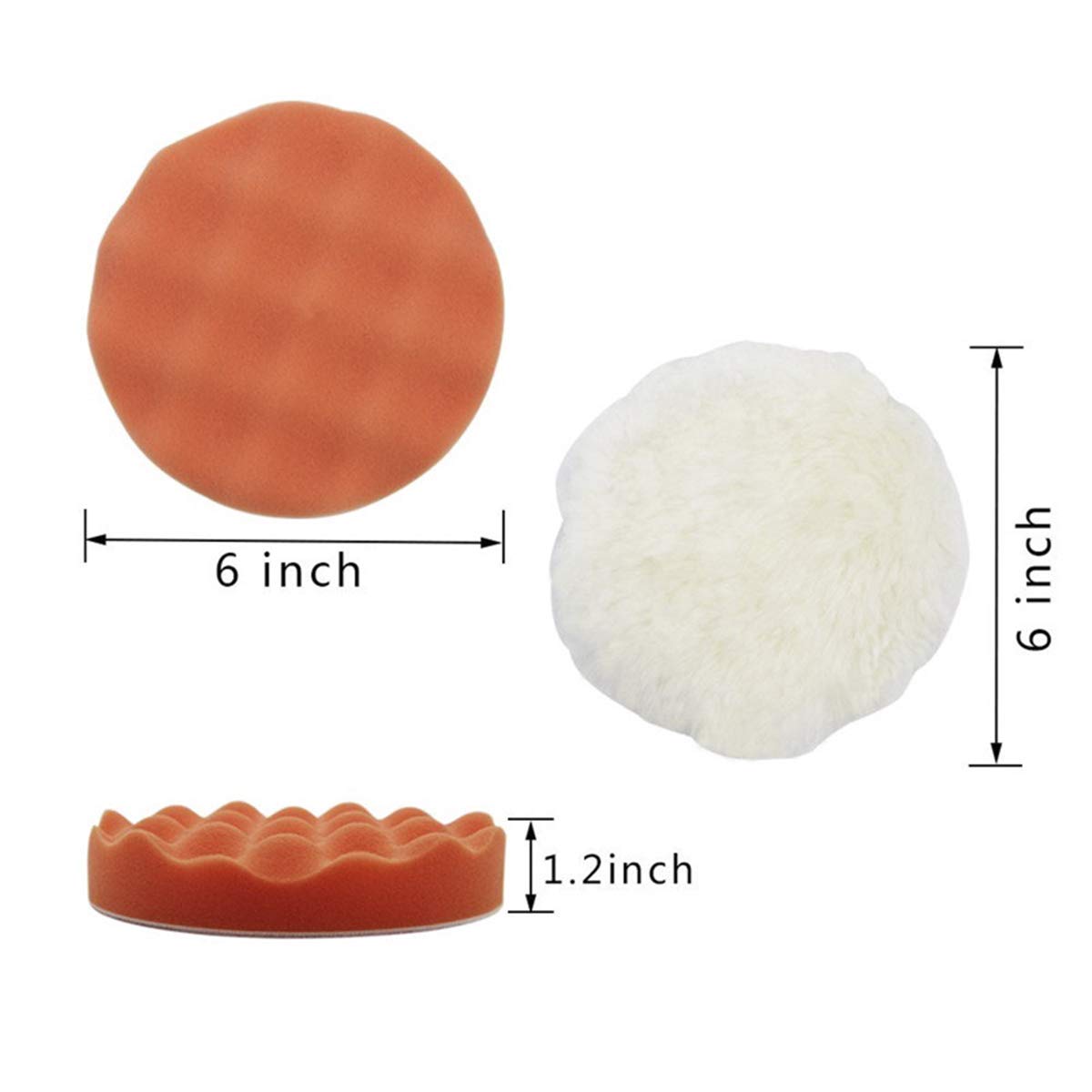 3/5/6 дюймов губчатые полирова – обзор и цена Polish Pad Set Buffer